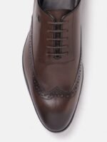 Van Heusen Men Perforated Leather Formal Oxfords