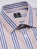 Van Heusen Pure Cotton Custom Fit Striped Formal Shirt