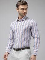 Van Heusen Pure Cotton Custom Fit Striped Formal Shirt