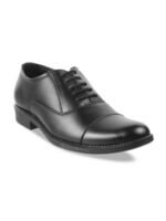 WALKWAY by Metro Men Black Solid Formal Oxfords