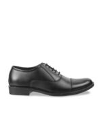 WALKWAY by Metro Men Black Solid Formal Oxfords