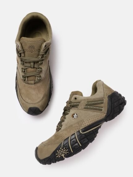 Woodland Men Leather Sneakers