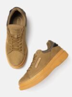 Woodland Men Round-Toe Everyday Extra-Light Nubuck Sneakers