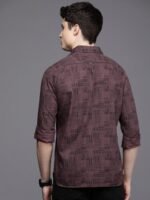 WROGN Men Pure Cotton Slim Fit Opaque Printed Casual Shirt
