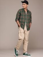 WROGN Men Tartan Checked Casual Shirt