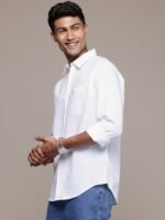 WROGN Slim Fit Pure Cotton Casual Shirt