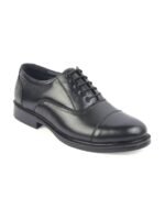 XHUGOY Men Black Solid Formal Oxford Shoes