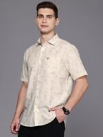 Allen Solly Pure Cotton Classic Fit Opaque Tropical Printed Casual Shirt