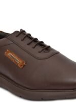 Alleviater Men Round Toe Leather Formal Oxfords