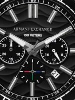 Armani Exchange Men Textured Dial & Stainless Steel Straps Analogue Watch AX1959