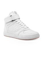 bacca bucci Men White Perforations Synthetic Leather Sneakers