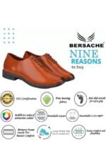 BERSACHE Men Leather Formal Oxfords