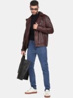 Blackberrys Men Leather Biker Jacket