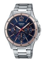 Buy CASIO Men Silver Toned Bracelet Style Straps Analogue Watch A1885 MTP 1374HD 2A2VIF - - Accessories for Men