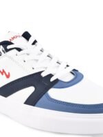 Campus Men White Colourblocked PU Sneakers