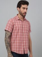 Cantabil Men Comfort Tartan Checks Opaque Checked Casual Shirt