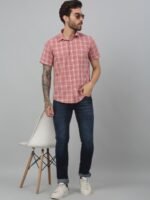 Cantabil Men Comfort Tartan Checks Opaque Checked Casual Shirt