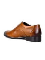 Cobblerz Men Textured Leather Formal Oxfords