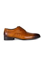 Cobblerz Men Textured Leather Formal Oxfords