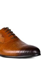 Cobblerz Men Textured Leather Formal Oxfords