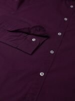 Dennis Lingo Men Purple Slim Fit Casual Shirt