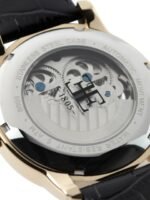 EARNSHAW Men Blue Skeleton Dial & Black Leather Straps Analogue Watch - ES-8006-05