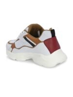 El Paso Men Colourblocked Lightweight Leather Sneakers