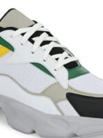 El Paso Men Colourblocked Lightweight Leather Sneakers