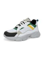 El Paso Men Colourblocked Lightweight Leather Sneakers