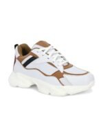 El Paso Men Colourblocked Lightweight Leather Sneakers