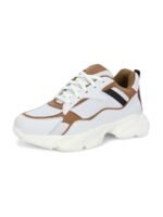 El Paso Men Colourblocked Lightweight Leather Sneakers