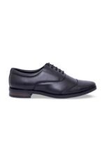 Fashion Victim Men Black Solid Leather Oxfords