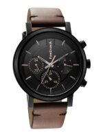 Fastrack Men Textured Dial & Leather Straps Analogue Watch 3287NL01