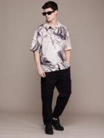 FCUK Pure Cotton Opaque Printed Casual Shirt