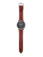 Fossil Men Black Neutra Leather Analogue Watch With Chronograph FS5512IT