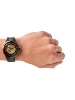 Fossil Men Black Skeleton Dial Stainless Steel Analogue Automatic Motion Watch ME3197I