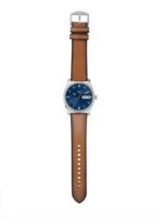 Fossil Men Blue Dial & Brown Leather Straps Analogue Watch FS5920