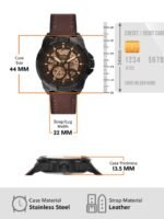 Fossil Men Brown Analogue Automatic Motion Powered Watch ME3219