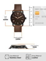 Fossil Men Brown Analogue Leather Watch FS5666