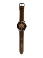 Fossil Men Brown Skeleton Analogue Watch ME3155