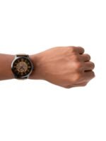 Fossil Men Brown Skeleton Analogue Watch ME3155