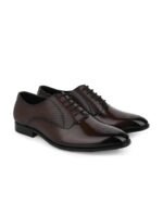 FRANKROMELLO Men Textured Formal Oxfords