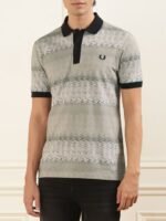 Fred Perry Men Printed Polo Collar Pockets T-shirt