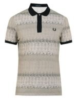 Fred Perry Men Printed Polo Collar Pockets T-shirt