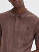 Fred Perry Men Striped Polo Collar T-shirt