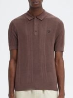 Fred Perry Men Striped Polo Collar T-shirt