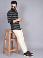 FUBAR Horizontal Striped Slim Fit Casual Shirt