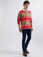 GANT Relaxed Fit Variegated Striped Polo T-shirt