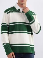 GANT Relaxed Fit Variegated Striped Polo T-Shirt