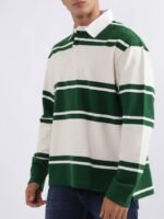 GANT Relaxed Fit Variegated Striped Polo T-Shirt